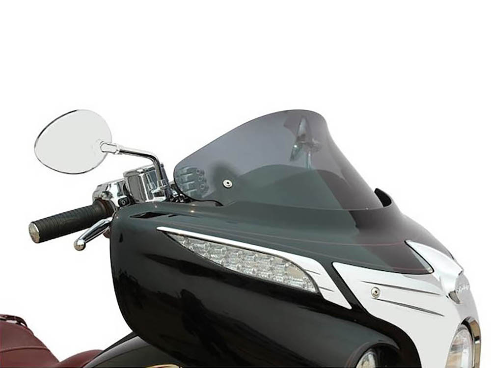 KLOCK WERKS 10in. Flare Windshield – Dark Smoke Tinted. Fits Indian Touring 2014up