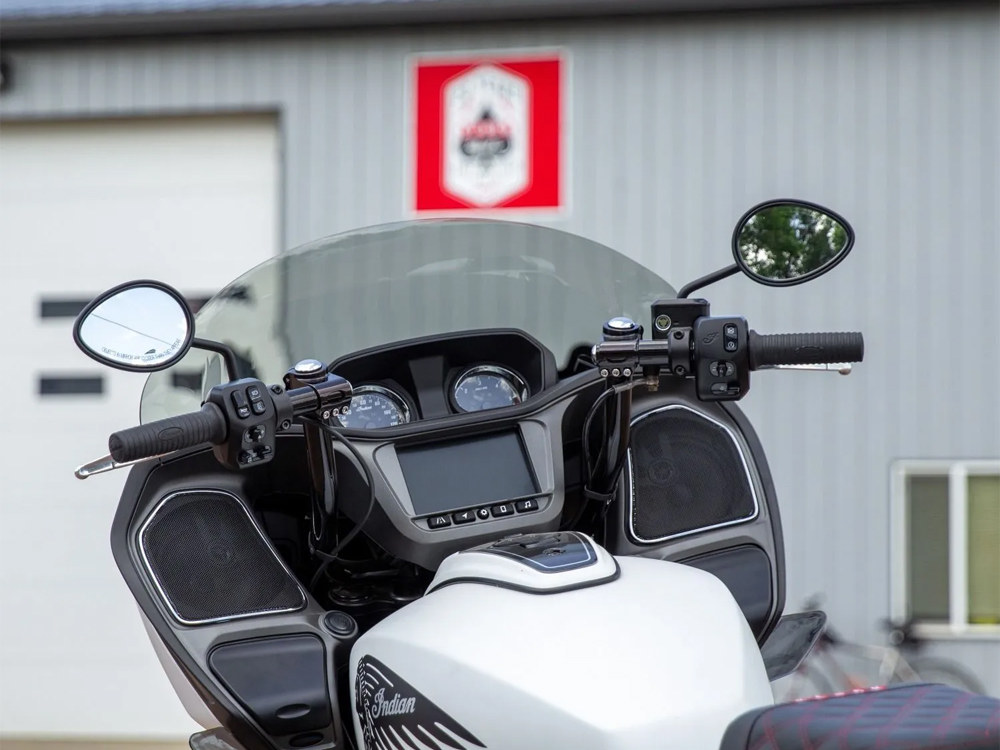 KLOCK WERKS 11in. Flare Windshield – Dark Smoke. Fits Indian Challenger 2020up & Pursuit 2022up