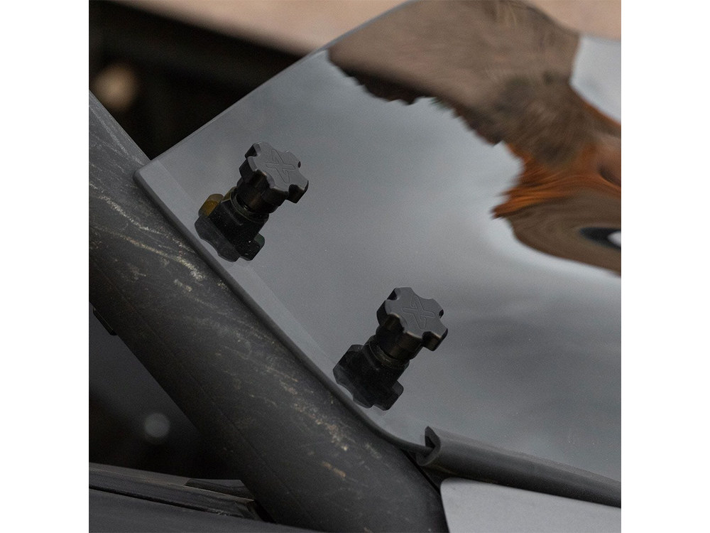 KLOCK WERKS UTV Flare Windshield – Dark Smoke. Fits Can Am Maverick X3 2017up.