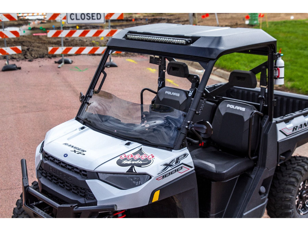 KLOCK WERKS UTV Flare Windshield – Tint. Fits Polaris Ranger 2013-2020.