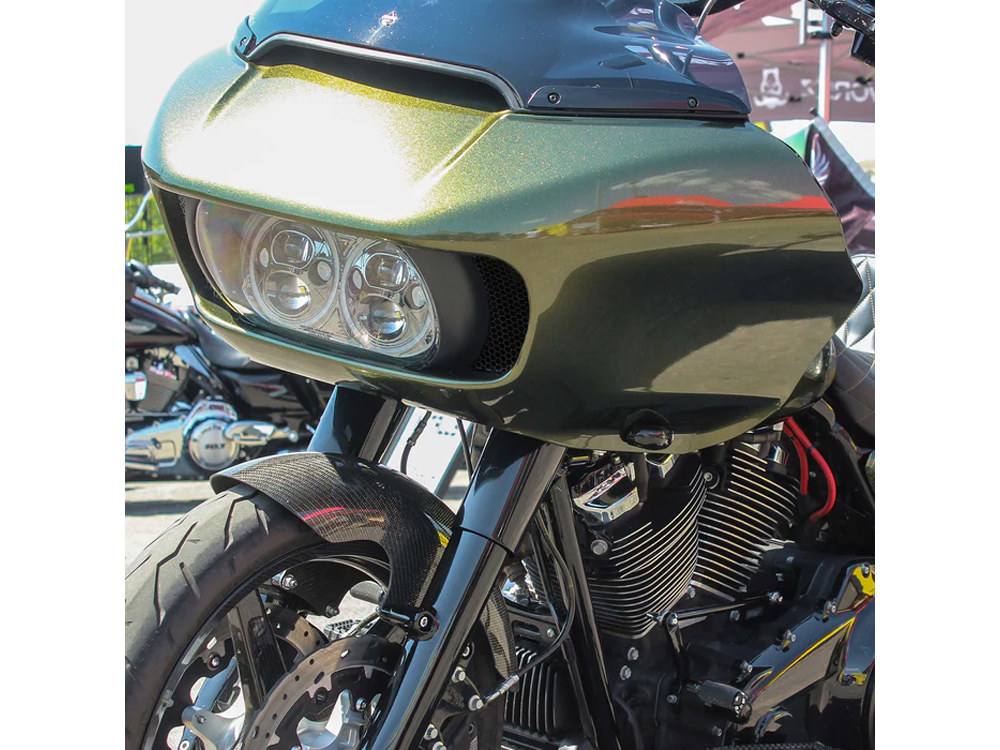 KLOCK WERKS Honeycomb Fairing Vent Screen – Black. Fits Road Glide 2015-2023