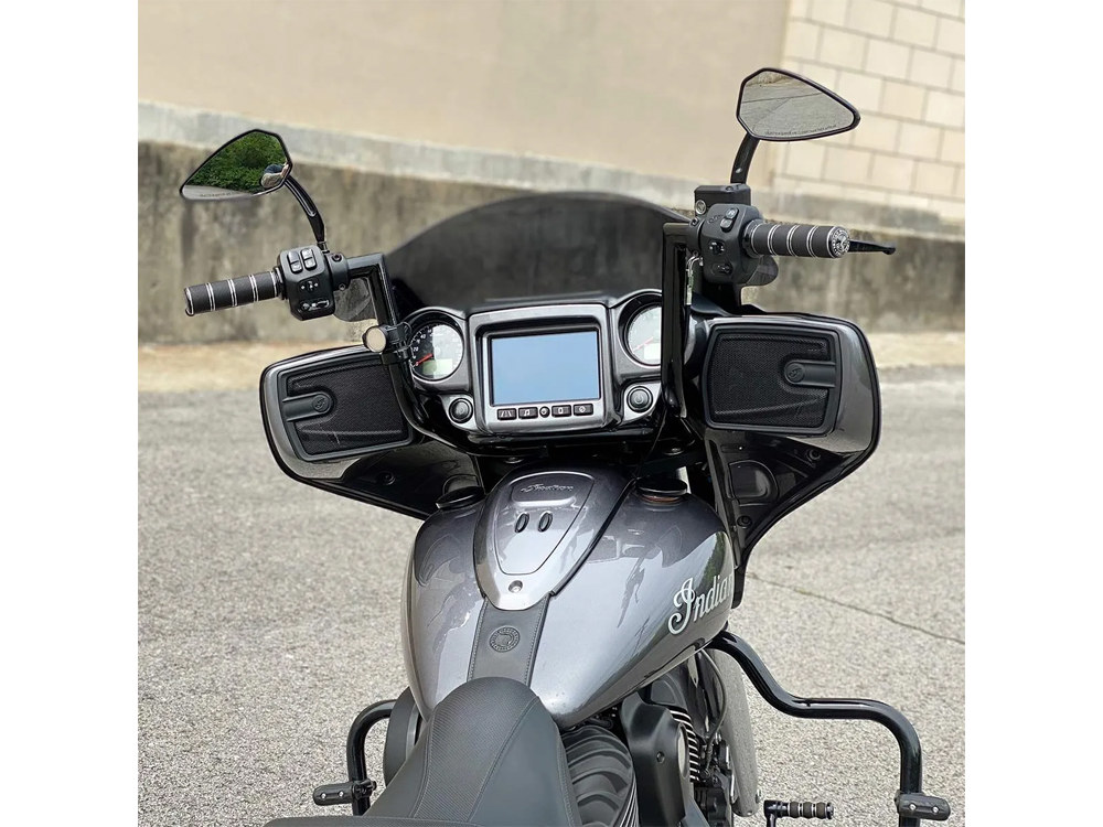 KLOCK WERKS 12in. x 1-1/4in. Ergo Handlebar – Black. Fits Indian Chieftain, Roadmaster & Dark Horse with Fairing 2018up