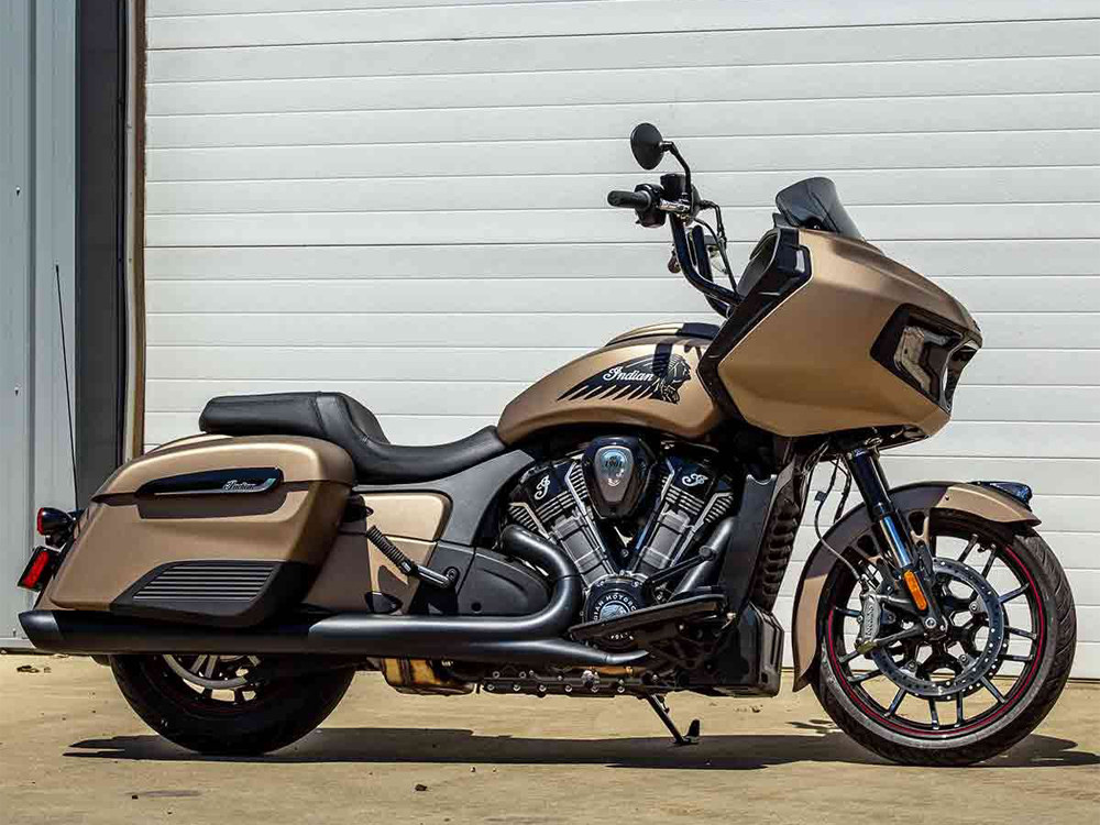 KLOCK WERKS 12in. x 1-1/4in. Ergo Handlebar – Black. Fits Indian Challenger 2020up.