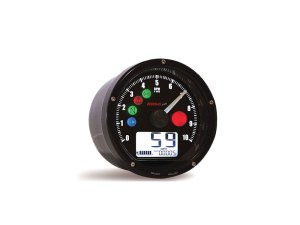 Koso 3-3/8in. Digital Speedometer with Tachometer – Black. Koso 3-3/8in. Digital Speedometer with Tachometer – Black.