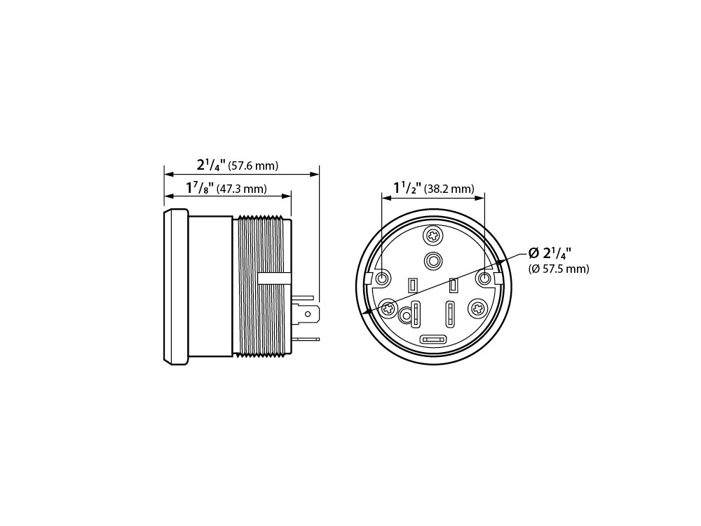 Koso Speedometer & Tachometer – 6 Gauge Kit – Silver. Fits Touring 2004-2013 with Fairing.