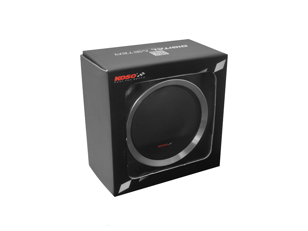 Koso Speedometer & Tachometer – 6 Gauge Kit – Silver. Fits Touring 2004-2013 with Fairing.