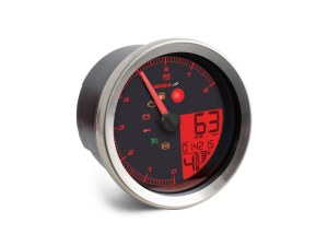 Koso 3-3/8in. Round Speedometer with Tachometer – Silver. Fits Dyna 2004-2011, Sportster 2004-2013 & Rocker 2008-2010. Koso 3-3/8in. Round Speedometer with Tachometer – Silver. Fits Dyna 2004-2011, Sportster 2004-2013 & Rocker 2008-2010.
