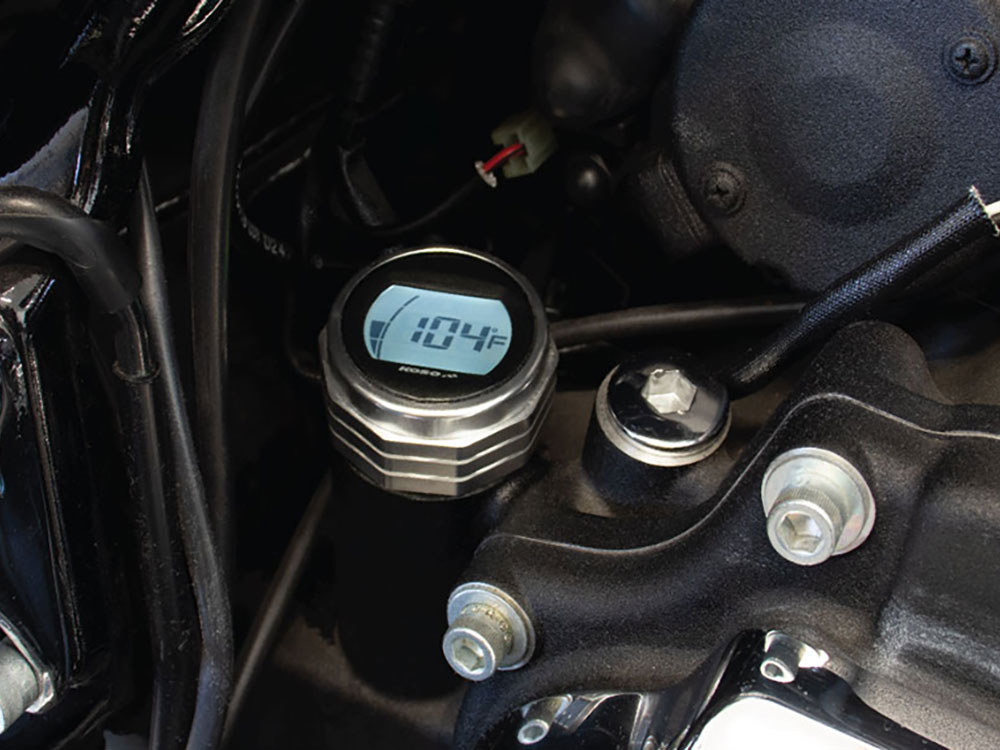 Koso Engine Oil Temperature & Level Dipstick – Silver. Fits Touring 2007-2016