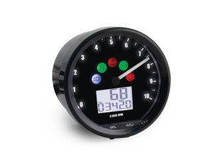 Koso 2-1/2in. Vintage Style Digital Speedometer with Tachometer – Black. Koso 2-1/2in. Vintage Style Digital Speedometer with Tachometer – Black.