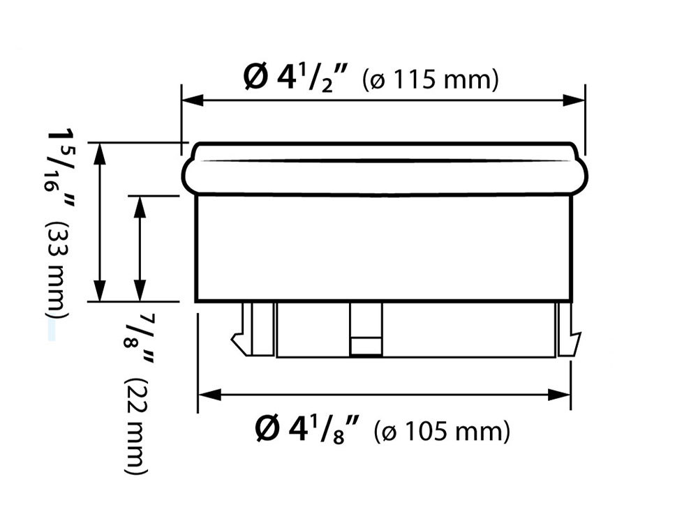 Koso 4-1/2in. Tank Mount Speedometer with Tachometer – Silver. Fits Softail 2011-2017, Road King 2014up & Dyna Switchback, Custom & Fat Bob 2012-2017.