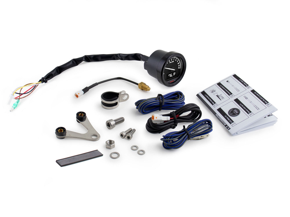 Koso 2-3/16in. Digital Tachometer – Black.