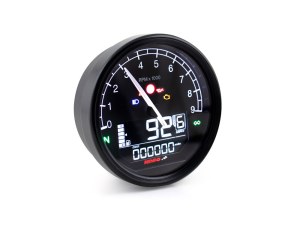 Koso 3-7/16in. Digital Speedometer with Tachometer – Black. Koso 3-7/16in. Digital Speedometer with Tachometer – Black.