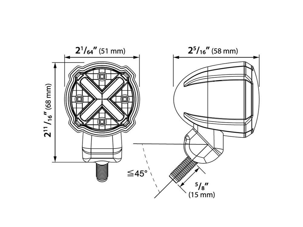 T/Light; LED GT-02S Smoke Lens