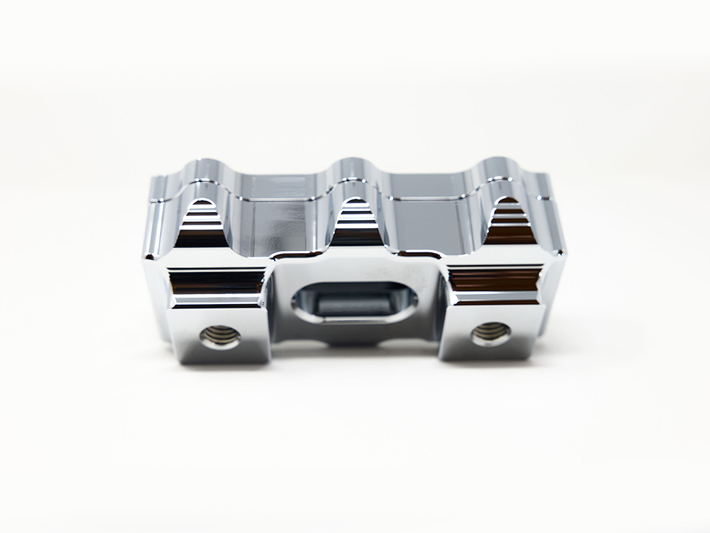 Kodlin 1.5in. Straight One Piece Big Block Riser Kit – Chrome. Fits 1.25in. Handlebar.