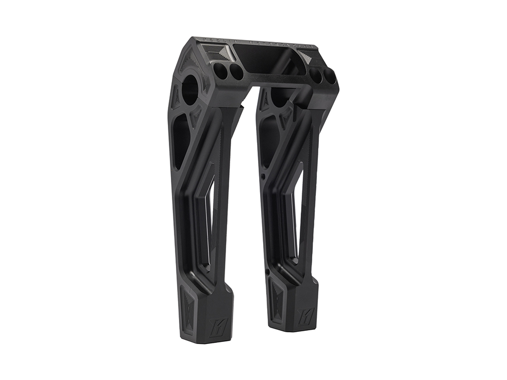 Kodlin 8in. Straight Fastback Risers – Black. Fits Softail Street Bob, Low Rider ST, Standard & Breakout 2018-2024