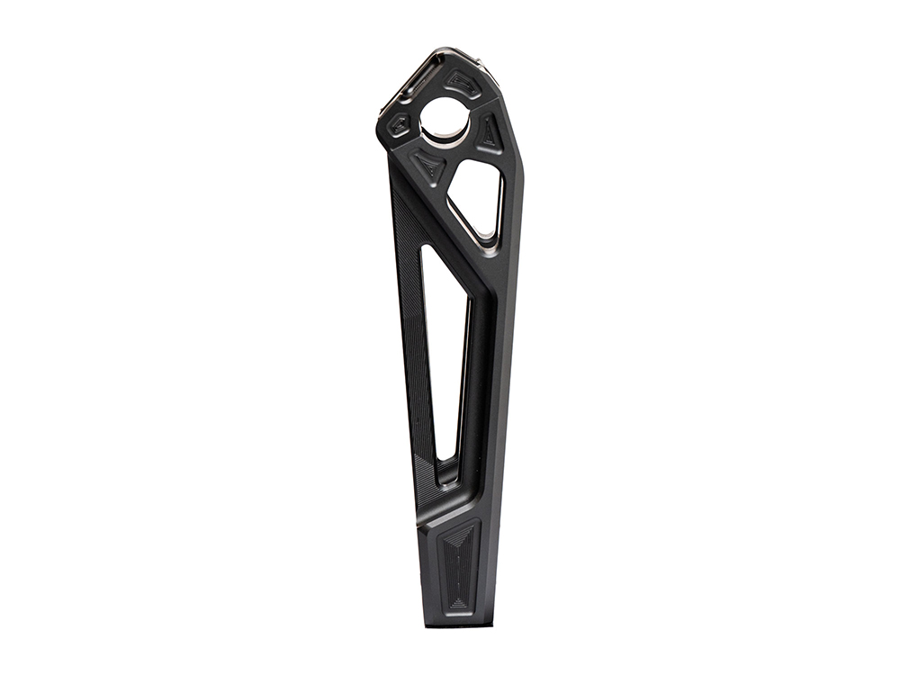 Kodlin 10in. Straight Fastback Risers – Black. Fits 1in. Handlebar