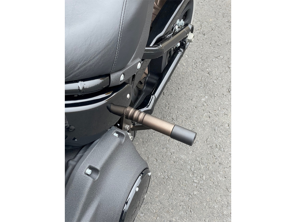 Kodlin Rear Engine Guard Crash Bar – Bronze. Fits Softail 2018up.