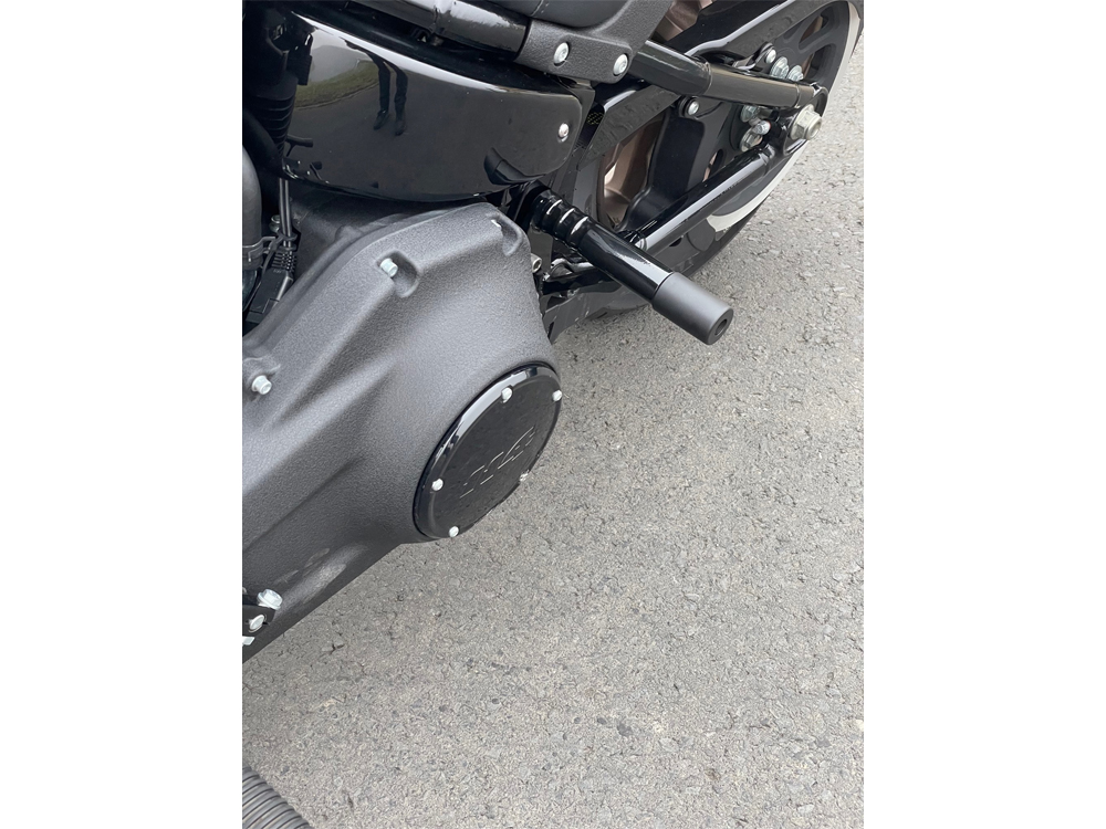 Kodlin Rear Engine Guard Crash Bar – Black. Fits Softail 2018up.