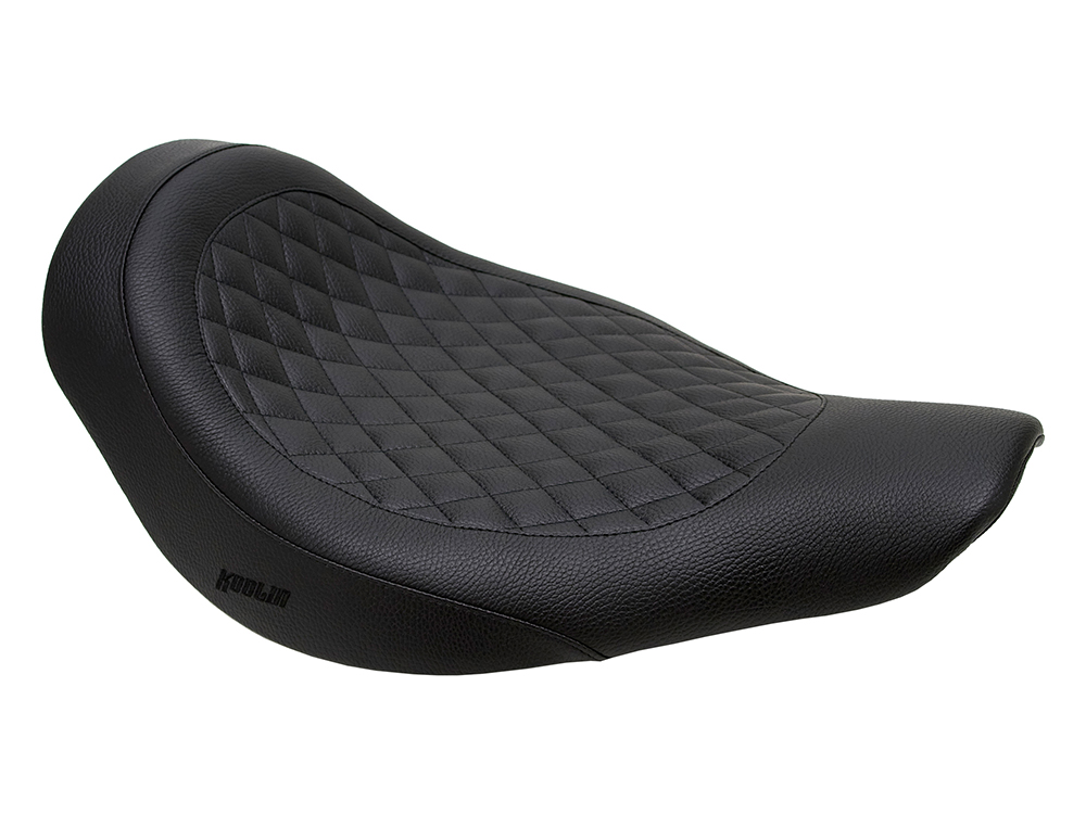 Kodlin Fred Kodlin Diamond Stitch Solo Seat – Black. Fits Fatboy 2018up & Breakout 2023up with OEM Fuel Tank & Kodlin Rear Fender.