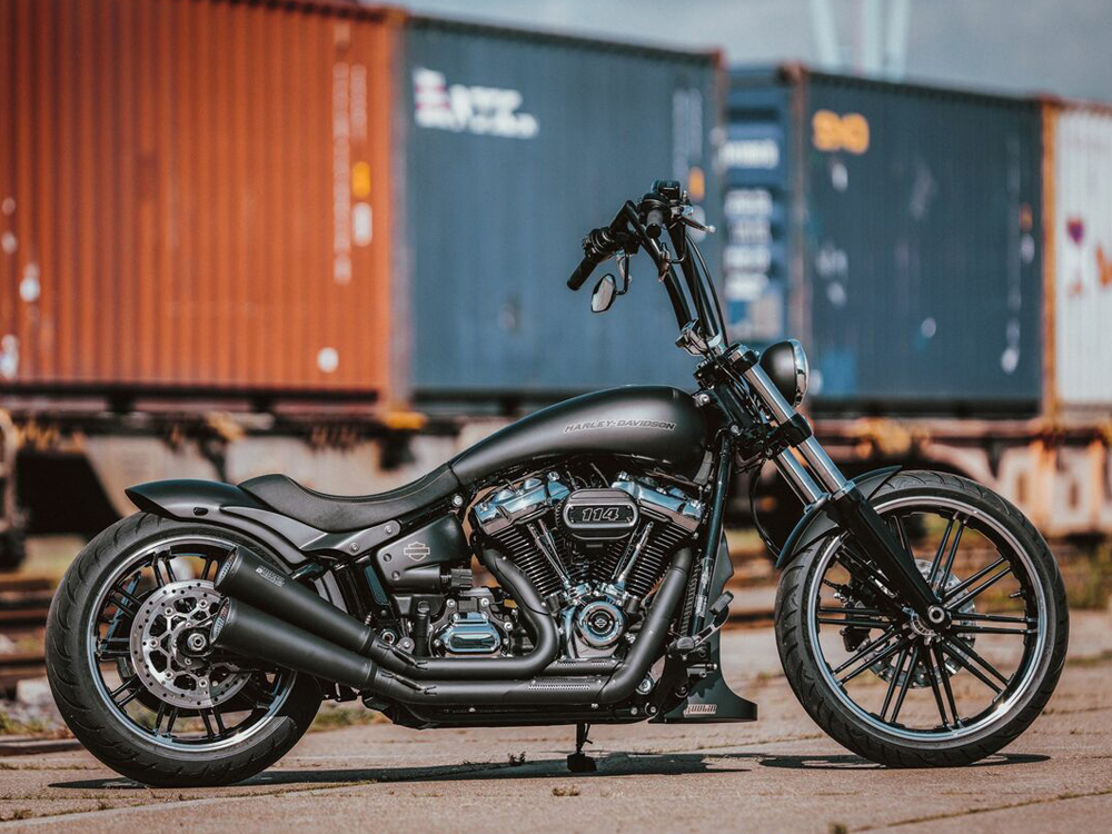 Kodlin Stretched Fuel Tank. Suits M8 Softail 2018up. Raw.