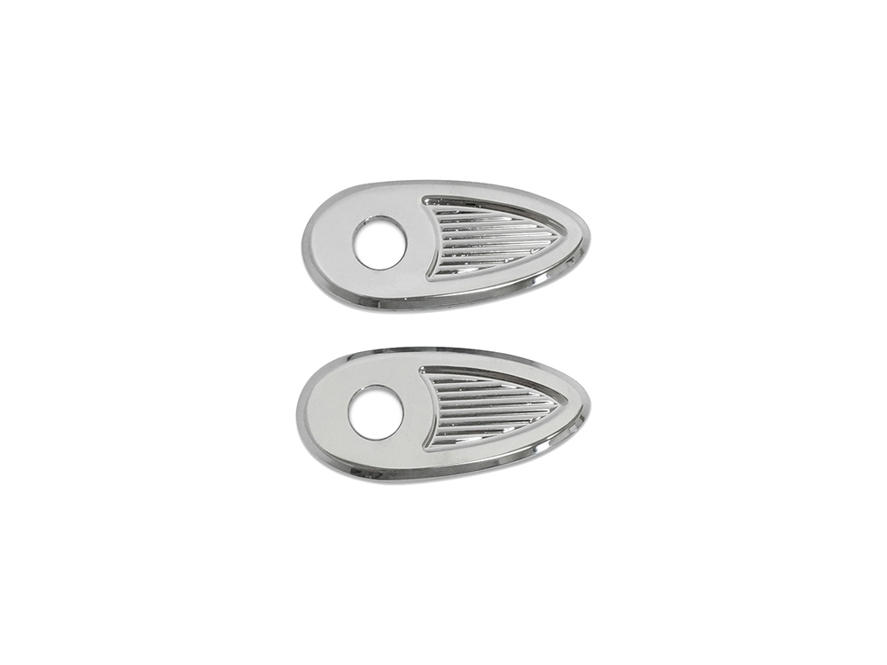Kodlin Turn Signal Block Off Strut Plates – Chrome. Fits Most Big Twin 2002up & Sportster 2002-2021