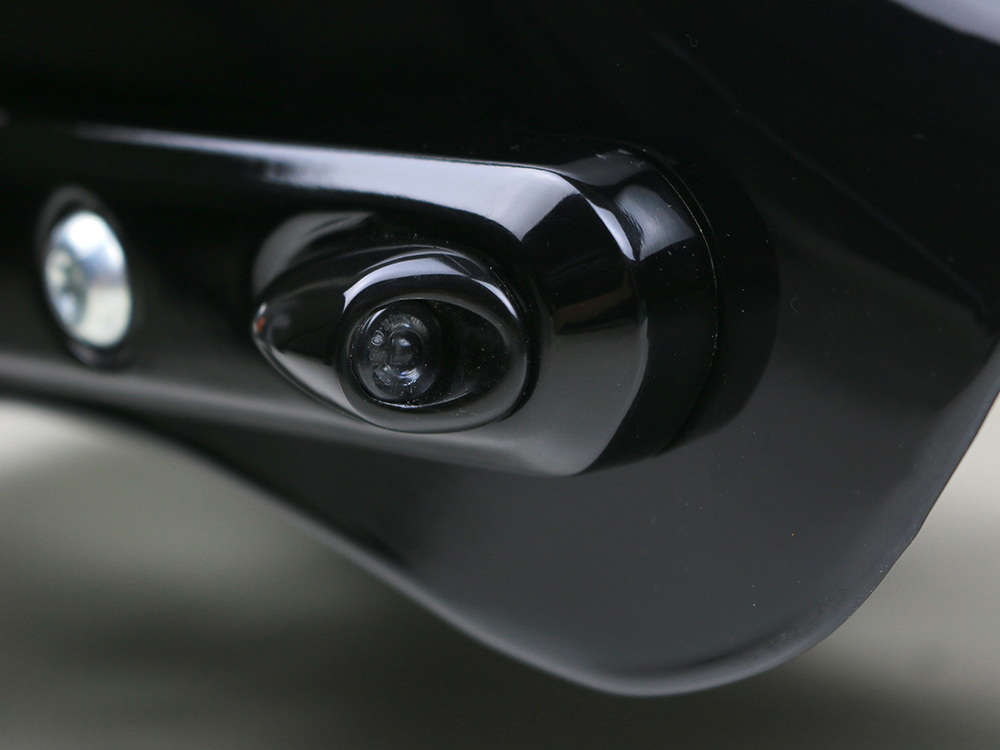 Kodlin Neowise Mini Strut Light Turn Signals  – Black. Fits Most HD 2002up