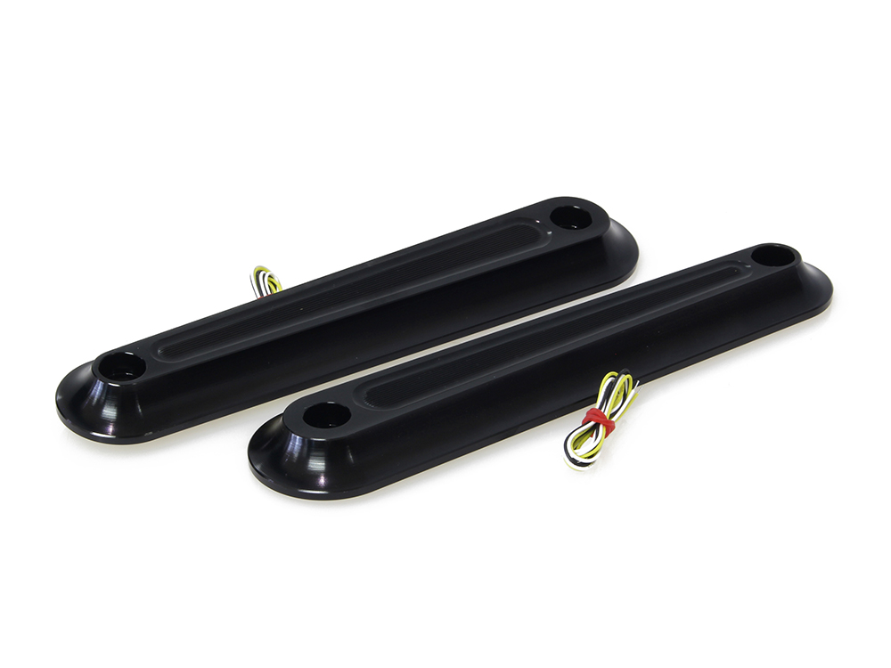 Kodlin Legit Elypse 2-1 Front Turn Signals with Running Lights – Black. Fits Touring 2006-2023