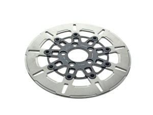 Kodlin 11.5in. Rear 9-Spoke Disc Rotor – Polished Band & Black Carrier. Fits Big Twin 2000up & Sportster 2000-2010. Kodlin 11.5in. Rear 9-Spoke Disc Rotor – Polished Band & Black Carrier. Fits Big Twin 2000up & Sportster 2000-2010.