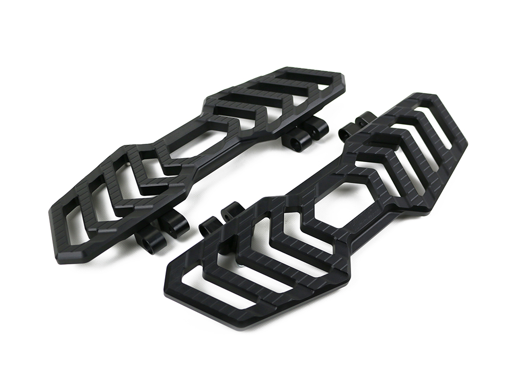 Kodlin Trackboard FloorBoards – Black. Fits Touring 1980up, FL Softail 1986-2017 & Dyna Switchback 2012-2016