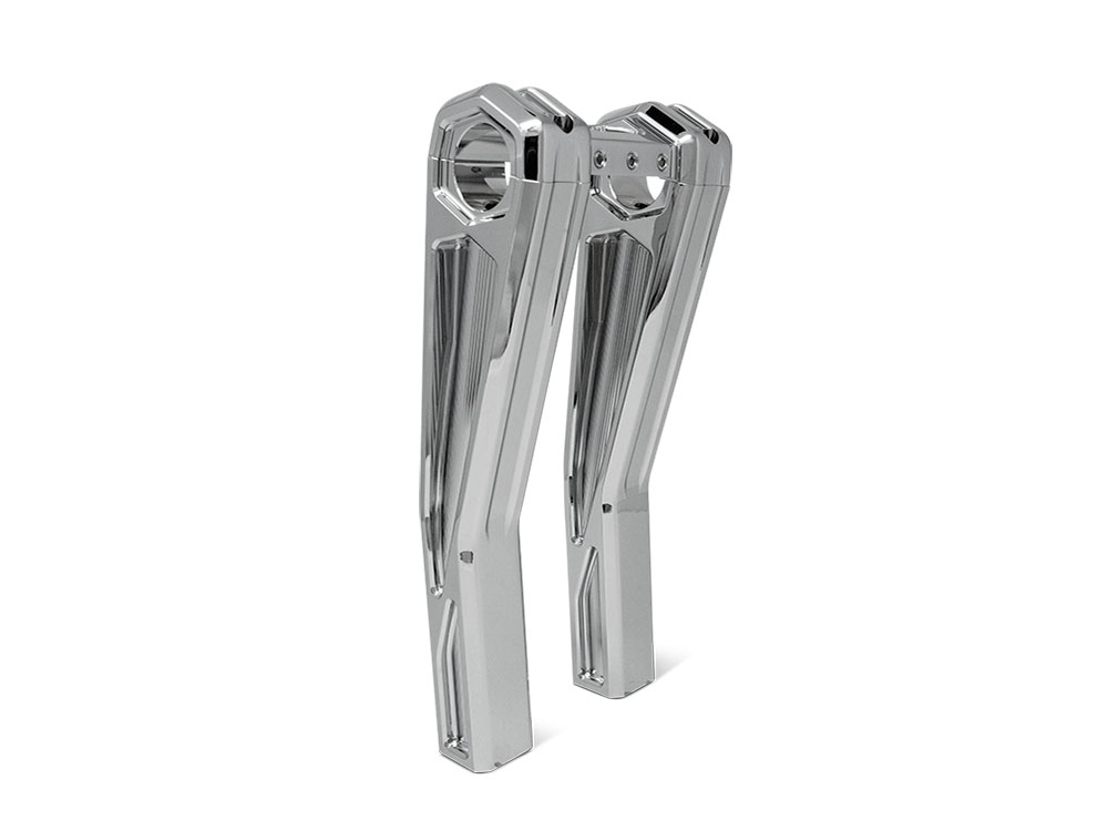 Kodlin 10in. Pullback Accent Pro Riser Kit – Chrome. Fits 1.25in. Handlebar.