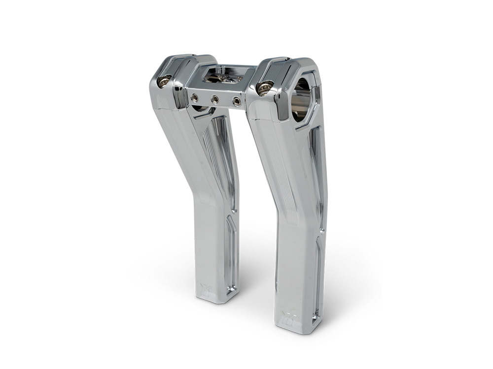 Kodlin 8in. Pullback Accent Pro Riser Kit – Chrome. Fits 1.25in. Handlebar.