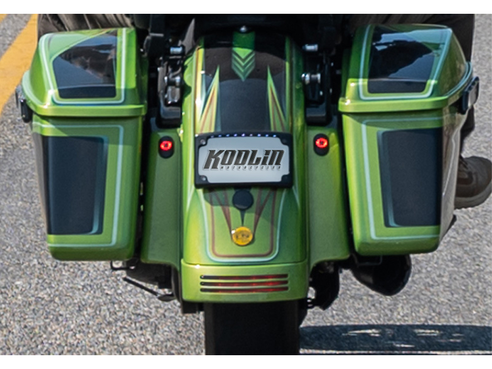 N/Plate Frame; Curved FLH%2713up Blk