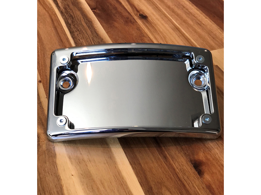 N/Plate Frame; Curved FLH%2713up Chr