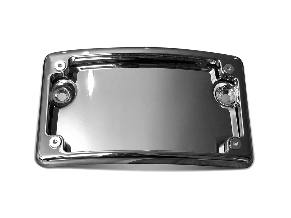 N/Plate Frame; Curved FLH%2713up Chr