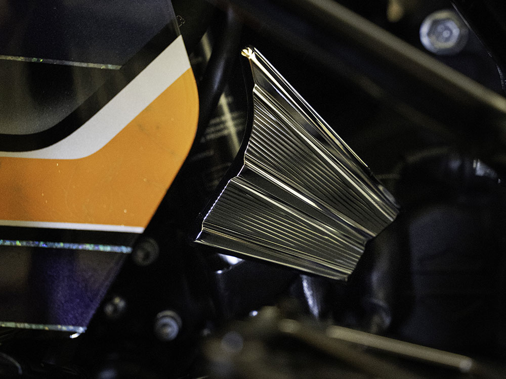 Kodlin Horn Relocation Kit – Chrome. Fits CVO Touring 2023up & Street Glide & Road Glide 2024up.