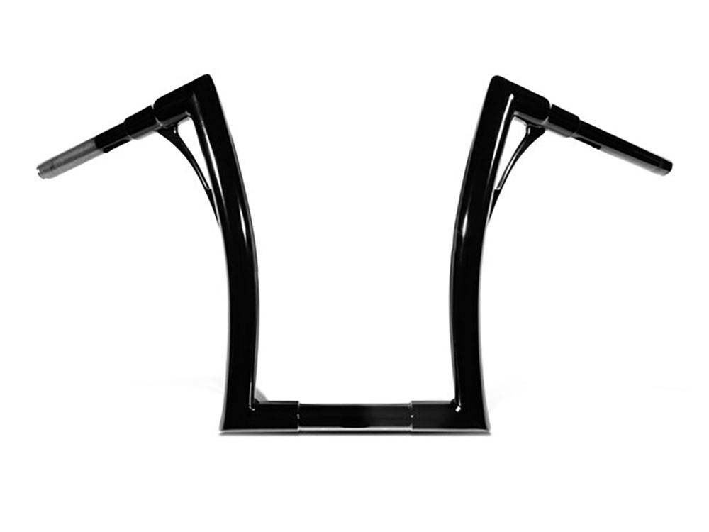 Kodlin 17in. x 1-1/2in. Flowbar Extra Tall Ape – Gloss Black. Fits Road Glide 2015-2023