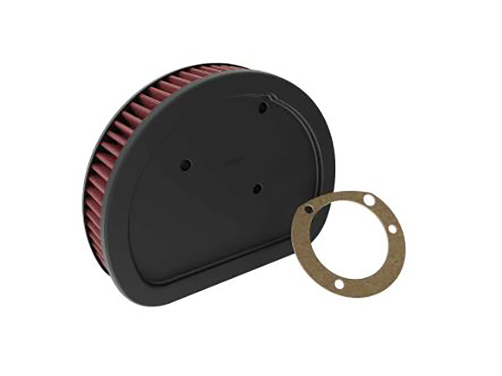 K&N FILTERS High-Flow Air Filter Element. Fits Softail 2000-2015, Touring 1999-2007 & Dyna 1999-2007