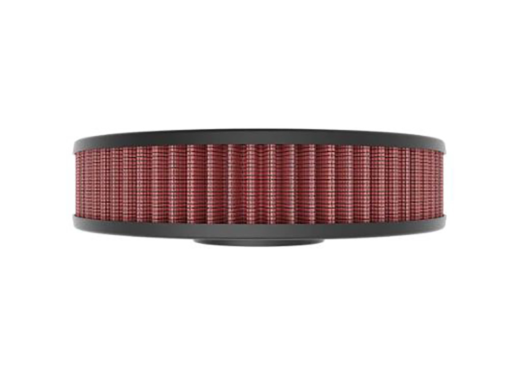 K&N FILTERS High-Flow Air Filter Element. Fits Twin Cam with OEM Round Air Cleaner Cover. Crossbones 2008-2011, Blackline 2011-2013, Slim 2012-2017 & Street Bob 2014-2017