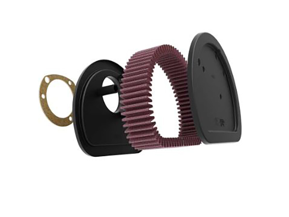 K&N FILTERS High-Flow Air Filter Element. Fits Twin Cam with OEM Round Air Cleaner Cover. Crossbones 2008-2011, Blackline 2011-2013, Slim 2012-2017 & Street Bob 2014-2017