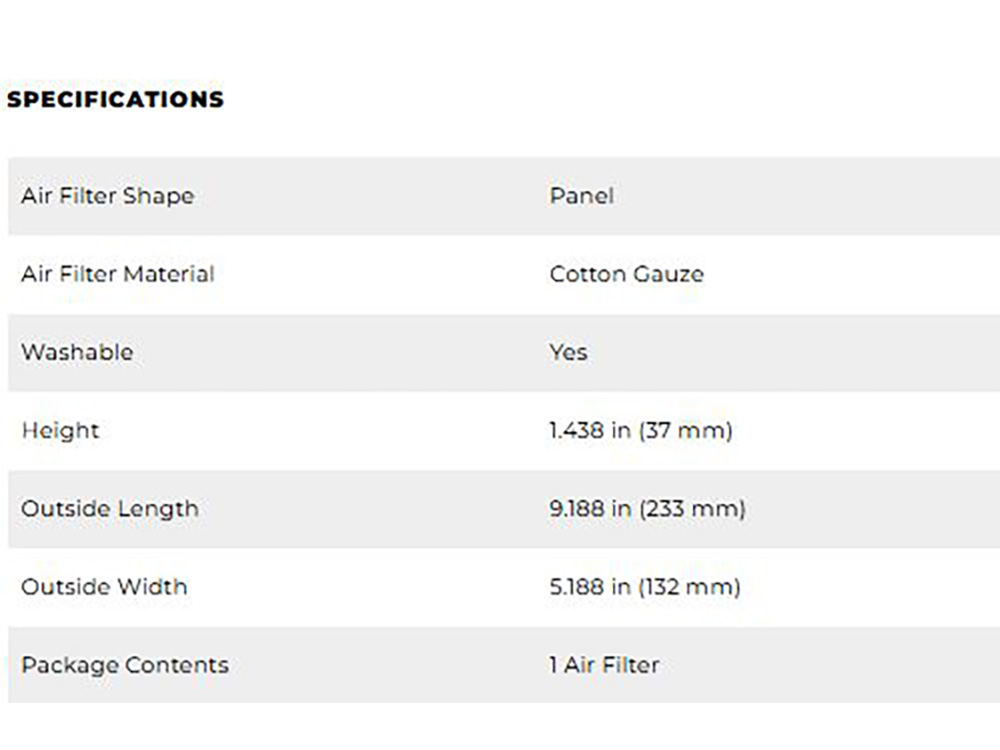 A/Filter Element; Kawa Ninja 650%2717