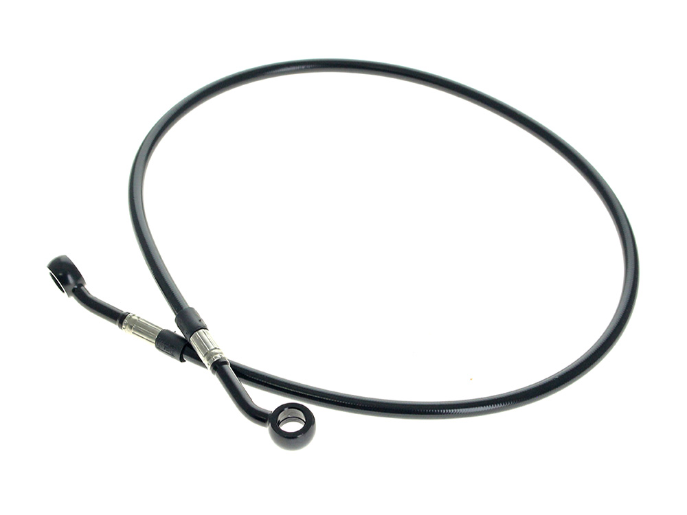 Kraus Moto Rear Brake Line – Black. Fits Touring 2014up with Kraus Rear Radial Caliper & Bracket