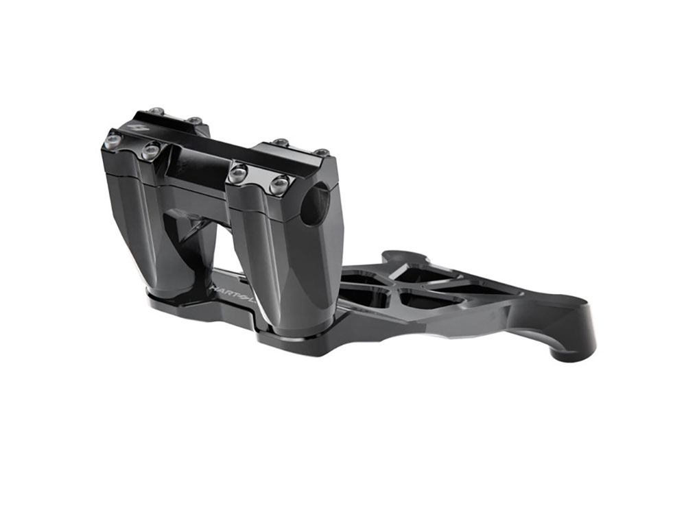 Kraus Moto Hart Luck Riser Base & 3in. Iso Risers – Black. Fits Indian Chieftain 2025up