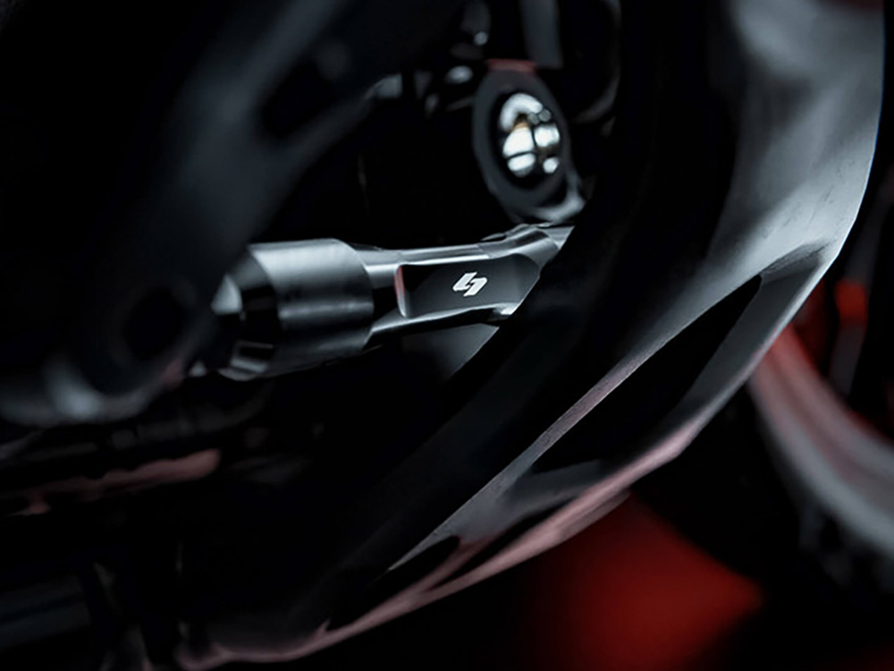 Kraus Moto Adjustable Brake Linkage – Black. Fits Softail 2018up with Mid Controls