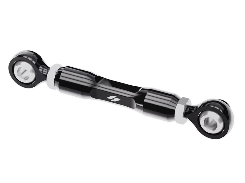 Kraus Moto Adjustable Brake Linkage – Black. Fits Softail 2018up with Mid Controls