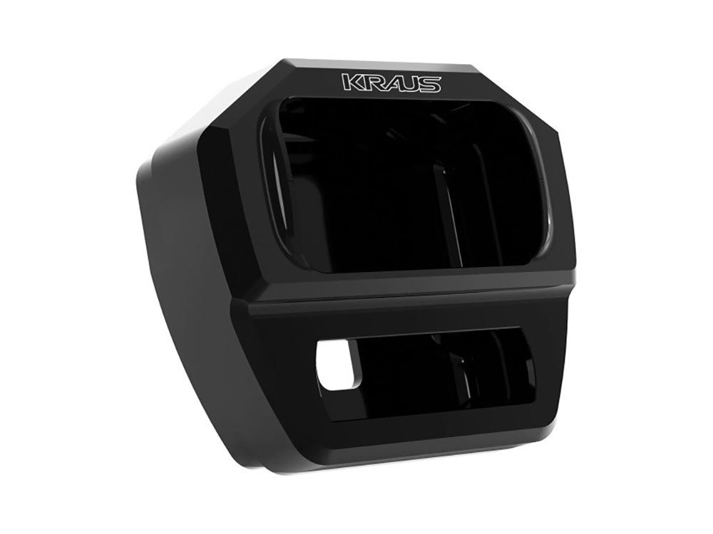 Kraus Moto M8 Softail Digital Gauge Bezel – Black. Fits Softail Street Bob, Breakout and Standard 2018-2024 and Low Rider ST 2022-2025