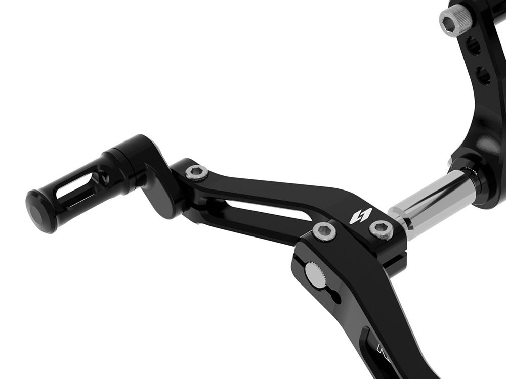 Kraus Moto Apex SS3 Foot Controls – Black. Fits Touring 2014up.