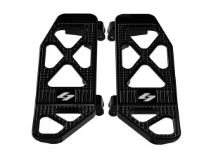 Kraus Moto Max Lean Front Floorboards – Black. Fits Touring 1980up, FL Softail 1986-2017 & Dyna Switchback 2012-2016 Kraus Moto Max Lean Front Floorboards – Black. Fits Touring 1980up, FL Softail 1986-2017 & Dyna Switchback 2012-2016
