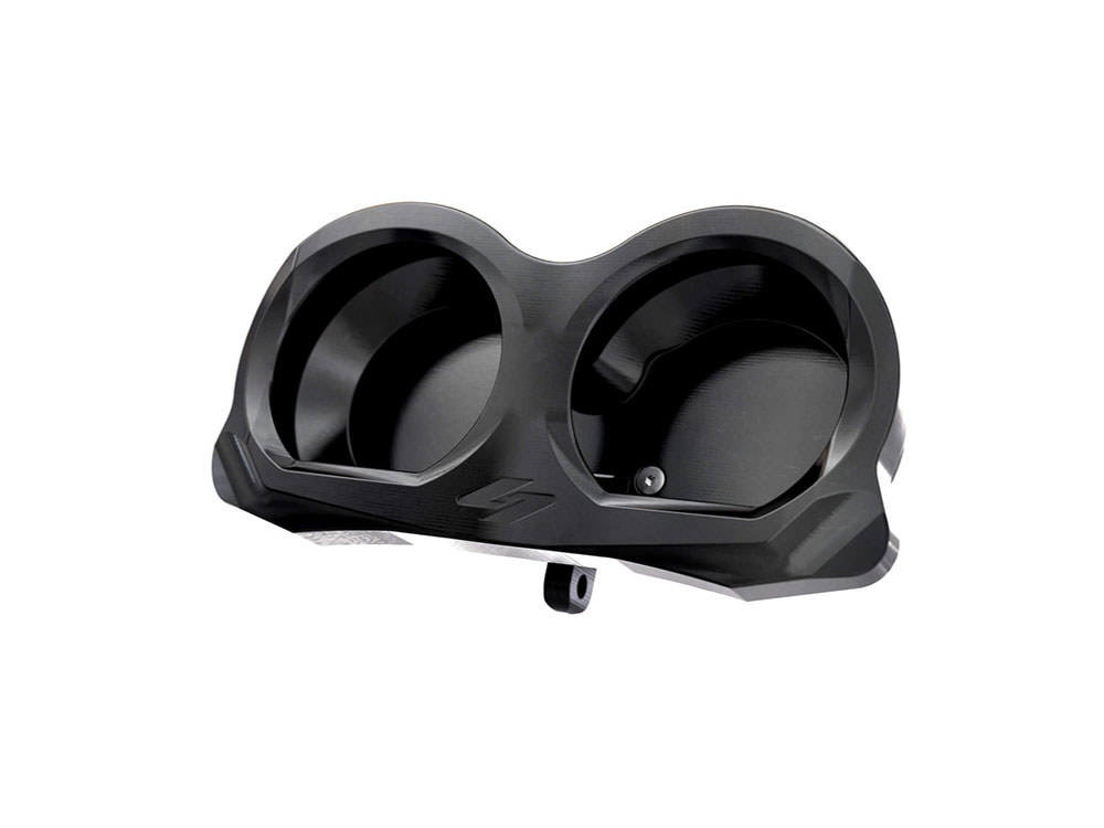 Kraus Moto Lux Gauge Housing Relocation Kit – Black. Fits Road Glide 2015-2023