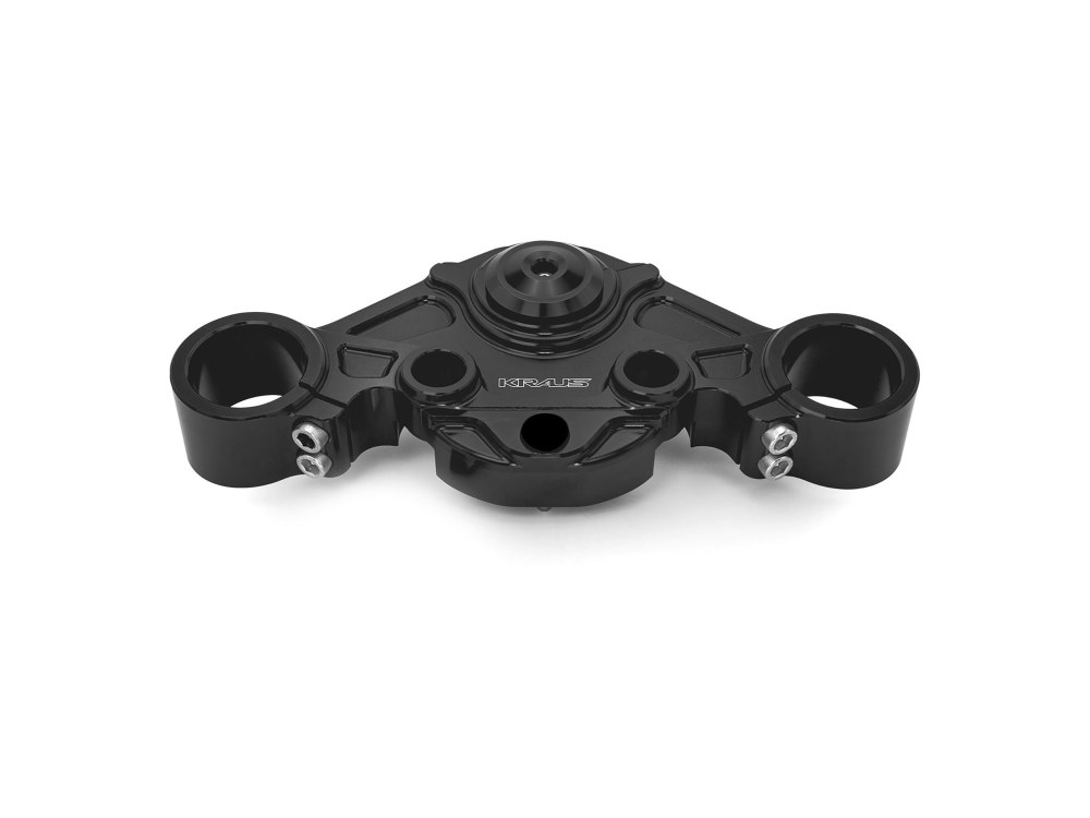 Kraus Moto Wolf One Billet Bagger Top Clamp – Black. Fits Road Glide 2015-2023