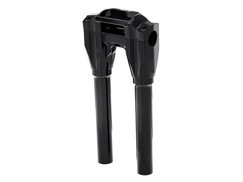 Kraus Moto 10in. Straight x 1-1/8in. Clamp Core Isolated Riser Kit – Black. Fits Softail Street Bob, Low Rider ST, Standard & Breakout 2018-2024